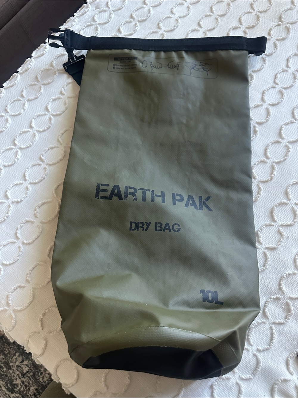 10L Olive Green Dry Bag for Men